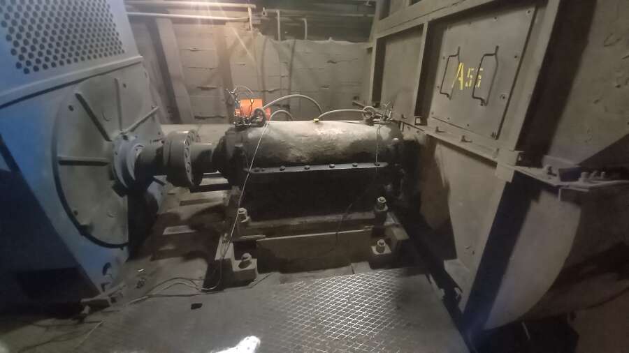 Балансировка дымососа c двигателем мощностью 1250 кВт